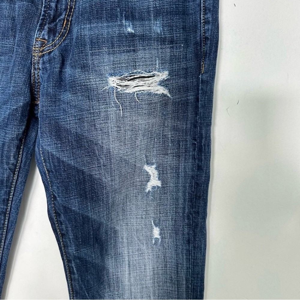 American Eagle Outfitters Men's Distressed Dark Blue Jeans - Picture 2 of 7